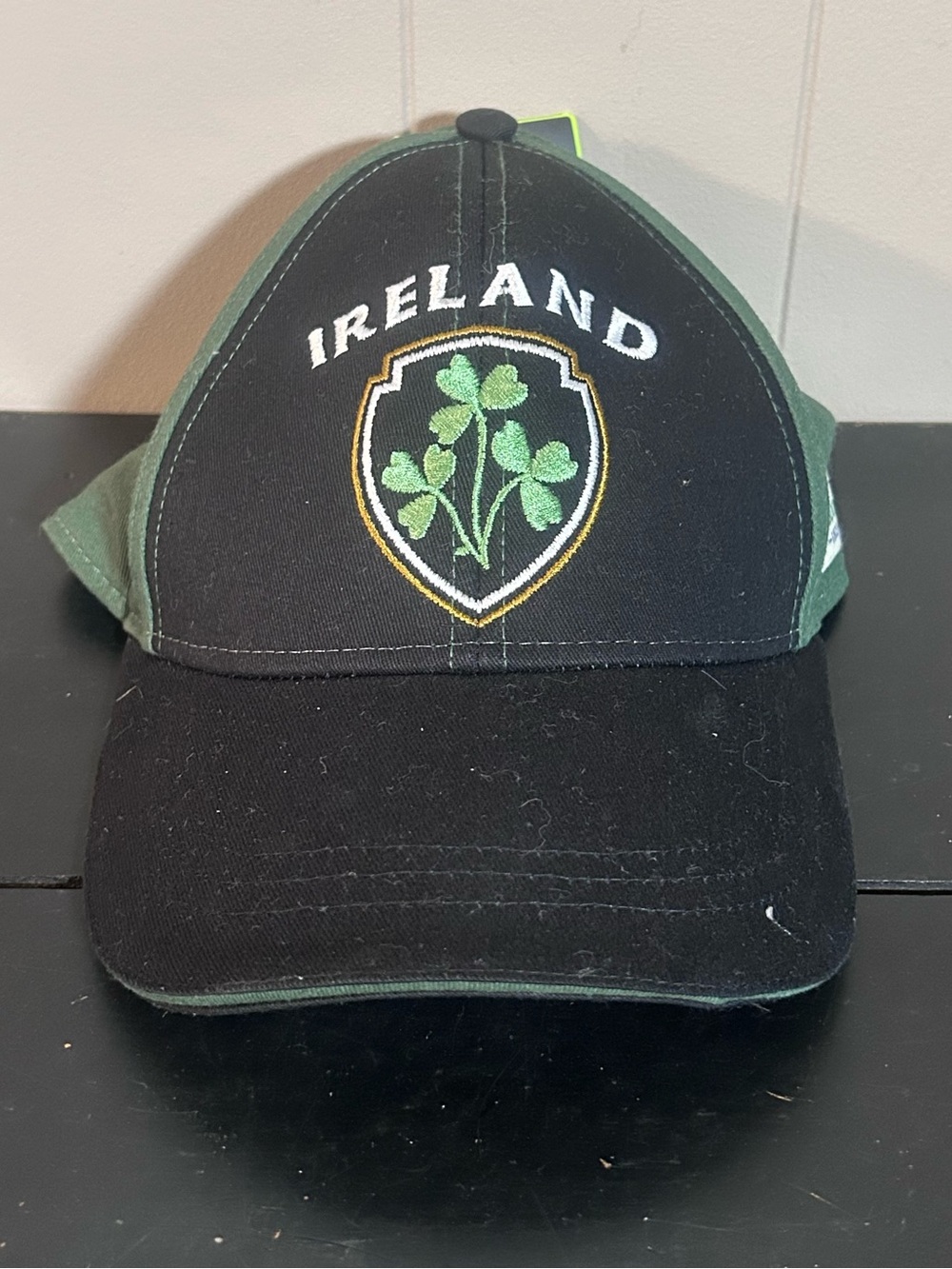 Lansdowne Ireland Shamrock Crest Baseball Cap Green Black NWT 59cm Cotton Hat